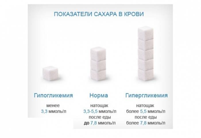 показатели сахара в крови