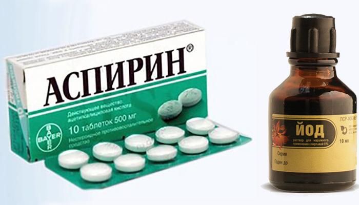 Аспирин и йод