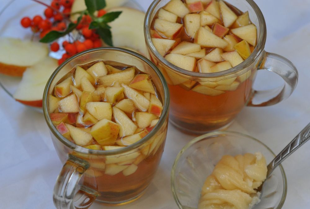 Целебный отвар из яблок