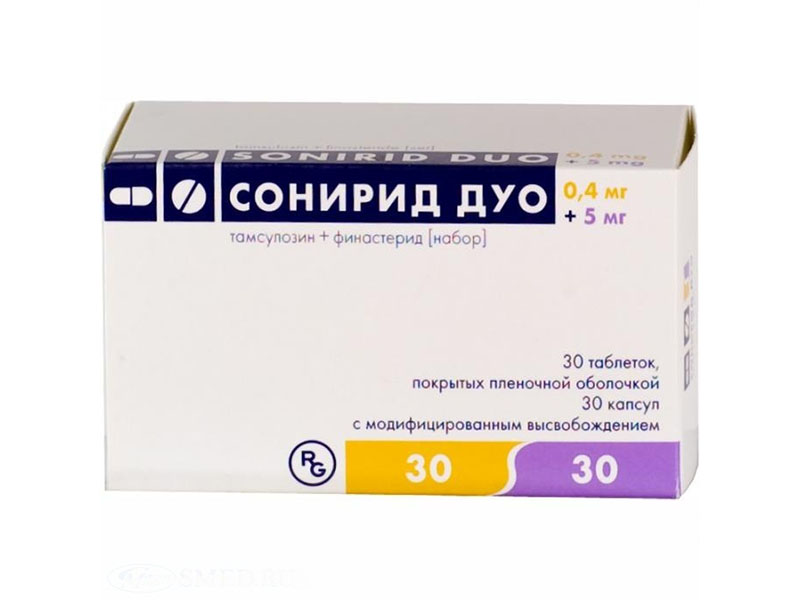Новейшие препараты от аденомы простаты, такие как Сонирид Дуо